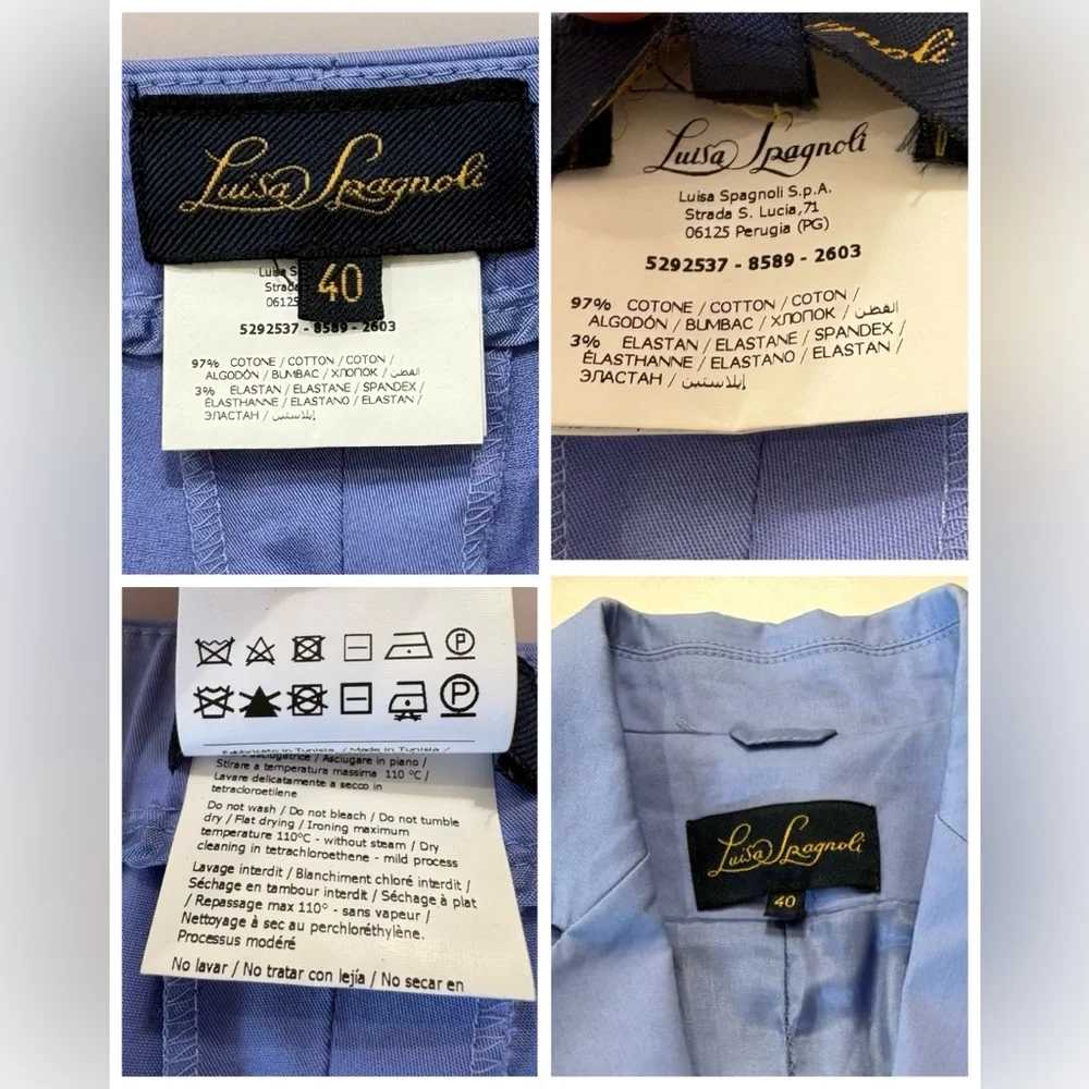 Luisa Spagnoli Light Blue Suit Set